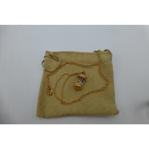 JTV Jewelry Love Multi-Gemstone Glass Locket Pendant Necklace C2